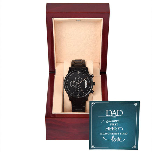 A Son's First Hero black chronograph watch, alternate product image