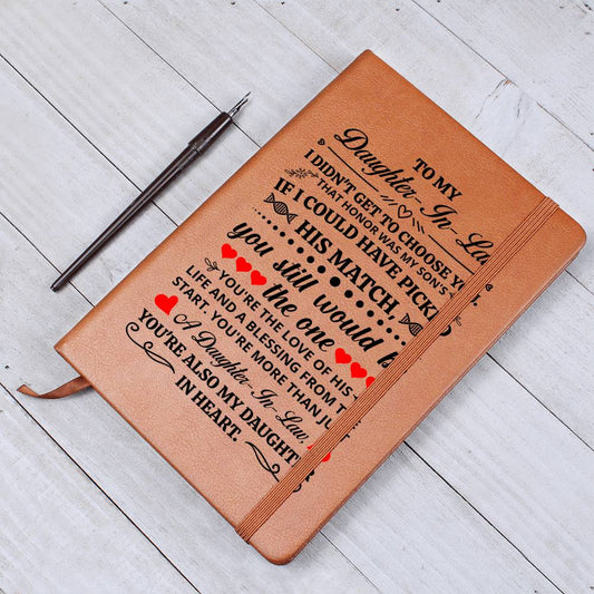 To My Daughter-in-Law Honor Leather Journal