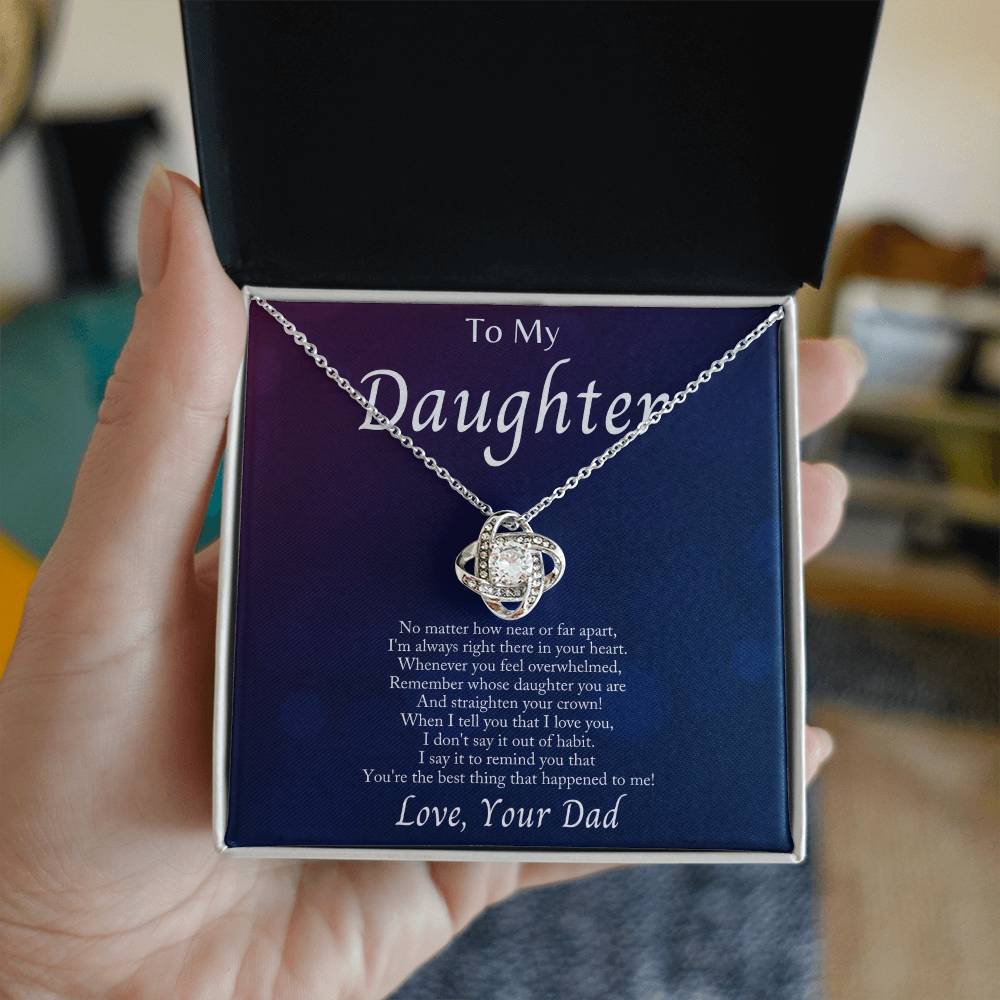 Im Always With You -Love Knot Necklacec