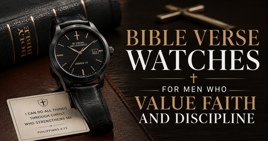 Bible Verse Watches for Men Who Value Faith and Discipline