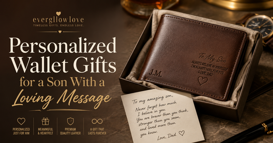 Personalized Wallet Gifts for a Son With a Loving Message