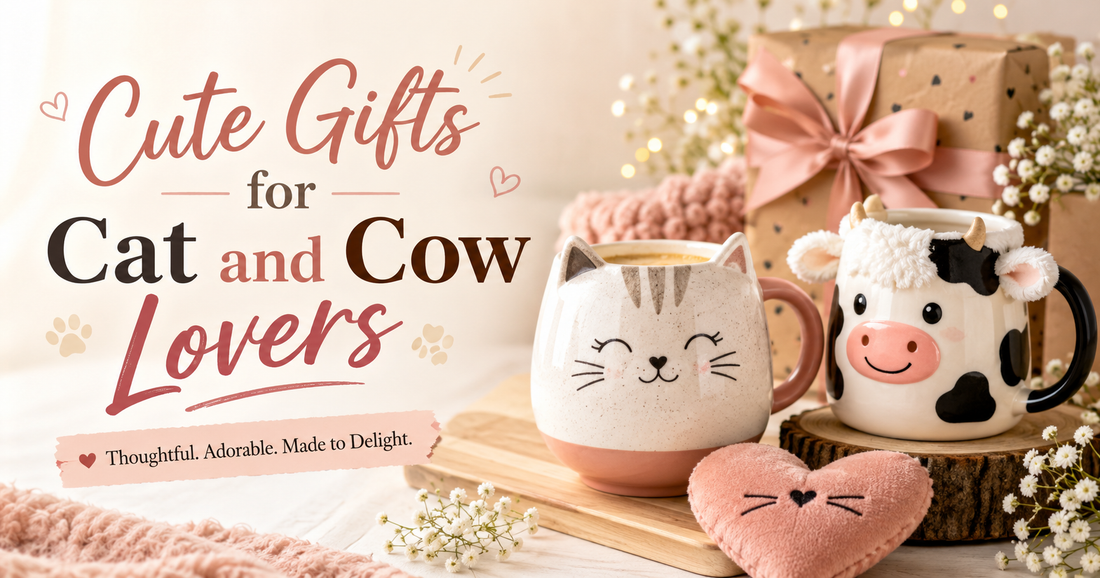 Cute Gifts for Cat and Cow Lovers