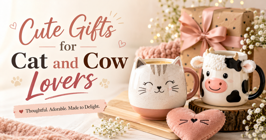 Cute Gifts for Cat and Cow Lovers