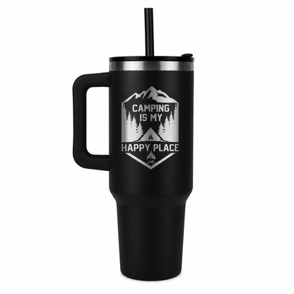 My Happy Place Tumbler – lifestyle product view