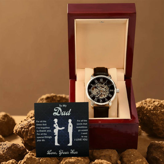 All That You Do openwork watch, product presentation image