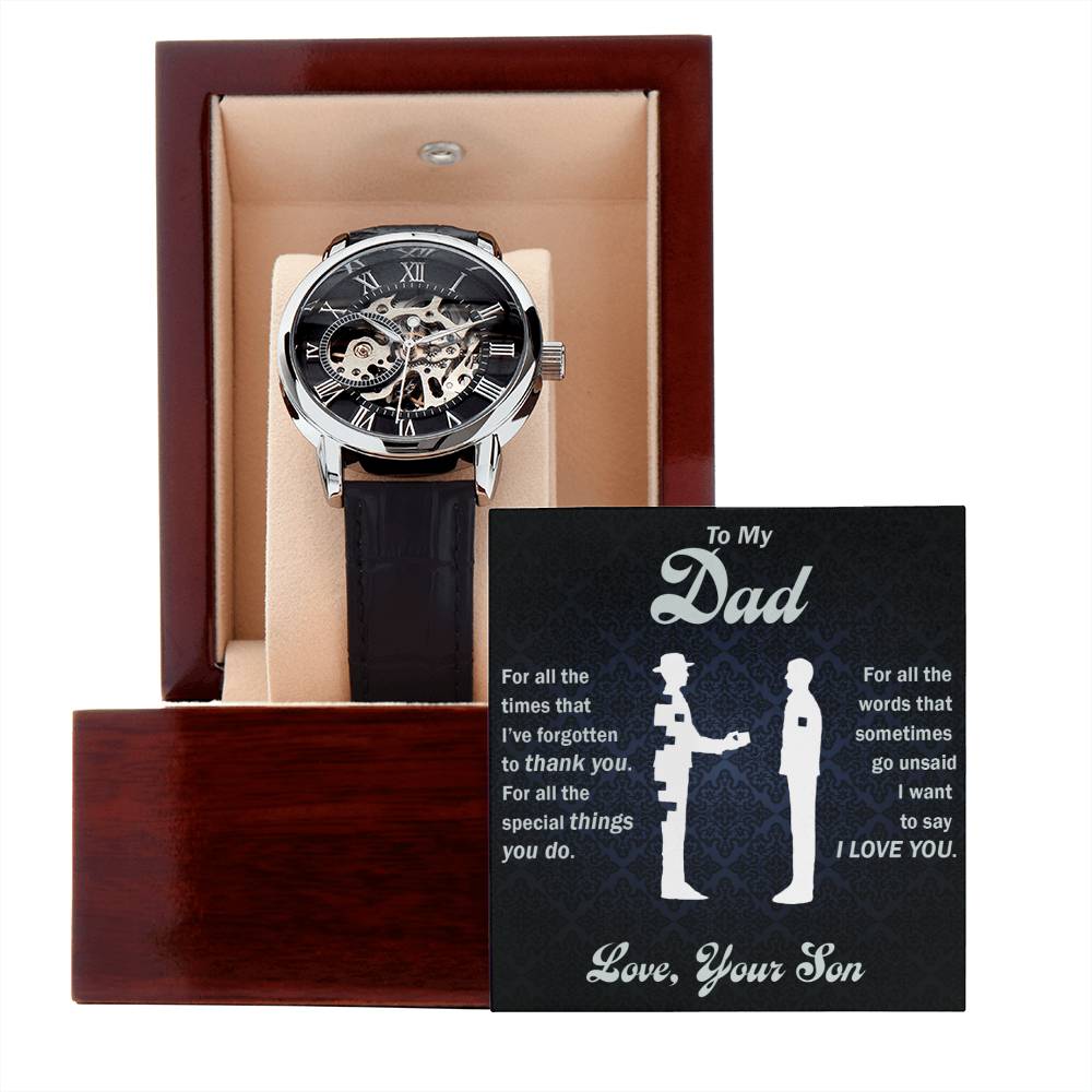All That You Do openwork watch, product detail image