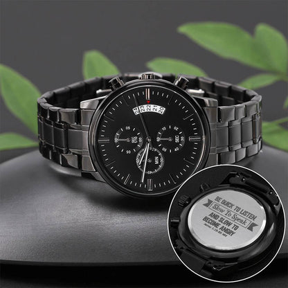 Be Quick to Listen James 119-20 Men's Watch