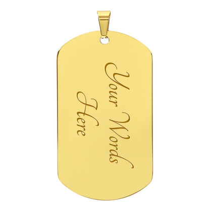 My Badass Granddaughter -Dog Tag Necklace