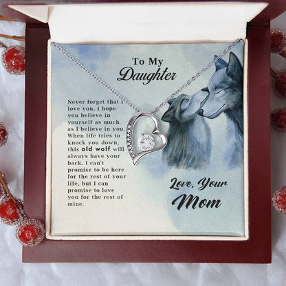 Old Wolf -Forever Love Necklace