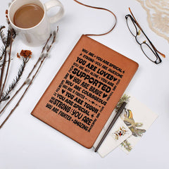 You Are a Fighter Leather Journal