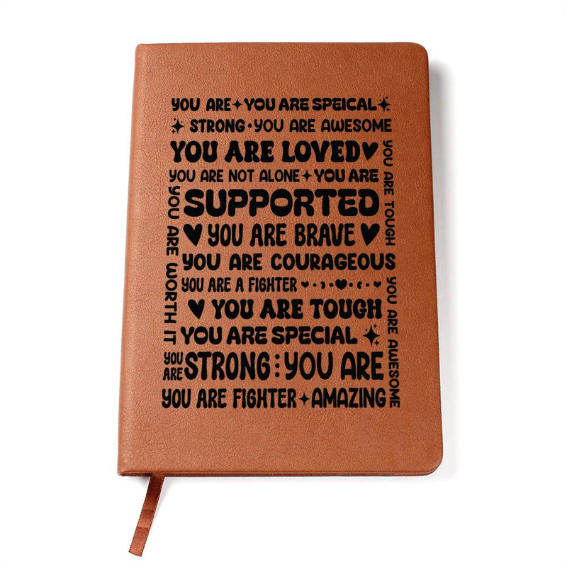 You Are a Fighter Leather Journal