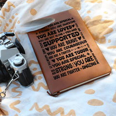 You Are a Fighter Leather Journal
