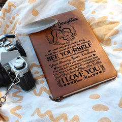 To My Beautiful Daughter Leather Journal