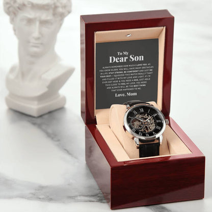 To My Dear Son Always Remember I Love You Openwork Watch