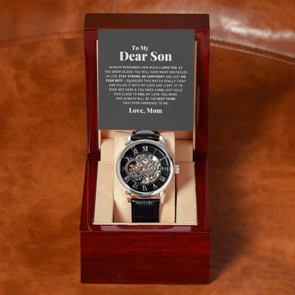 To My Dear Son Always Remember I Love You Openwork Watch