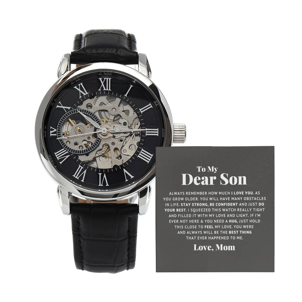 To My Dear Son Always Remember I Love You Openwork Watch