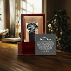 To My Dear Son Always Remember I Love You Openwork Watch