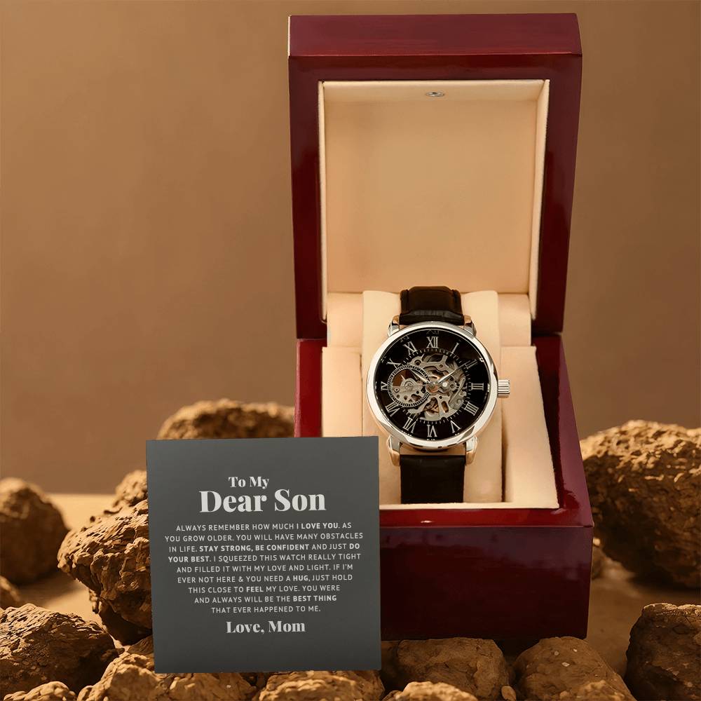 To My Dear Son Always Remember I Love You Openwork Watch