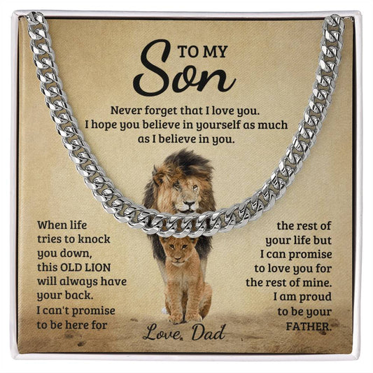 Never Forget -Cuban Link Chain