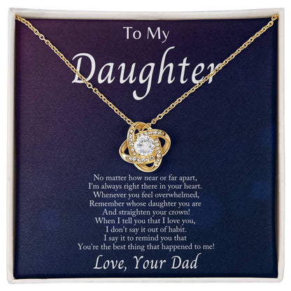 Im Always With You -Love Knot Necklacec
