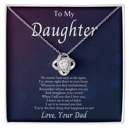 I'm Always With You Love Knot Necklace