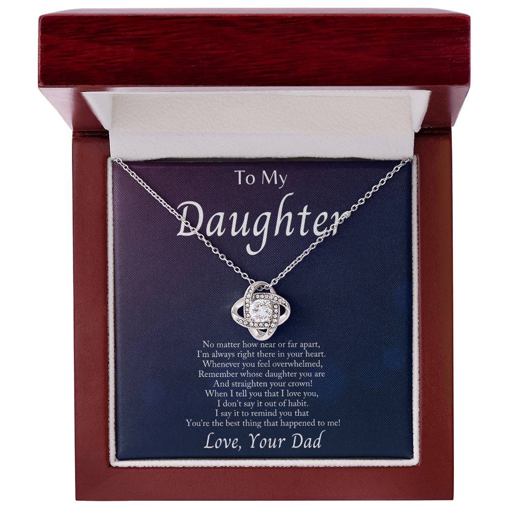 Im Always With You -Love Knot Necklacec