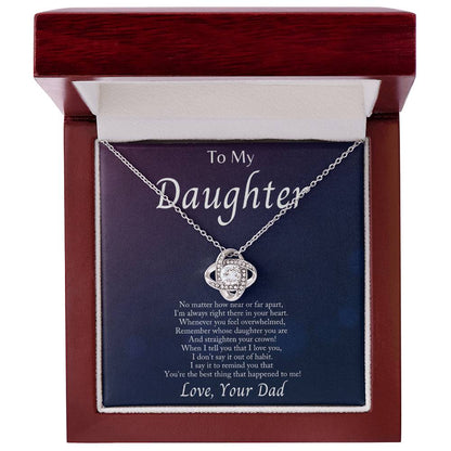 Im Always With You -Love Knot Necklacec