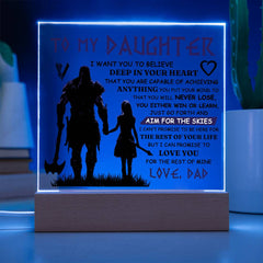 To My Daughter Skies Acrylic Square