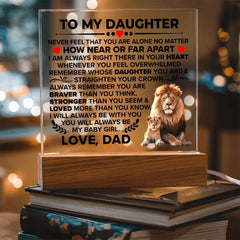 To My Daughter Braver Acrylic Square