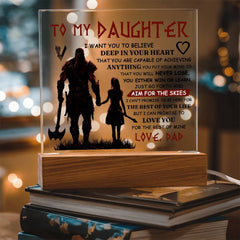 To My Daughter Skies Acrylic Square