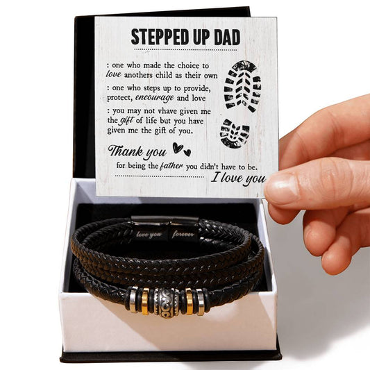 To My Stepdad Gift of Life Bracelet