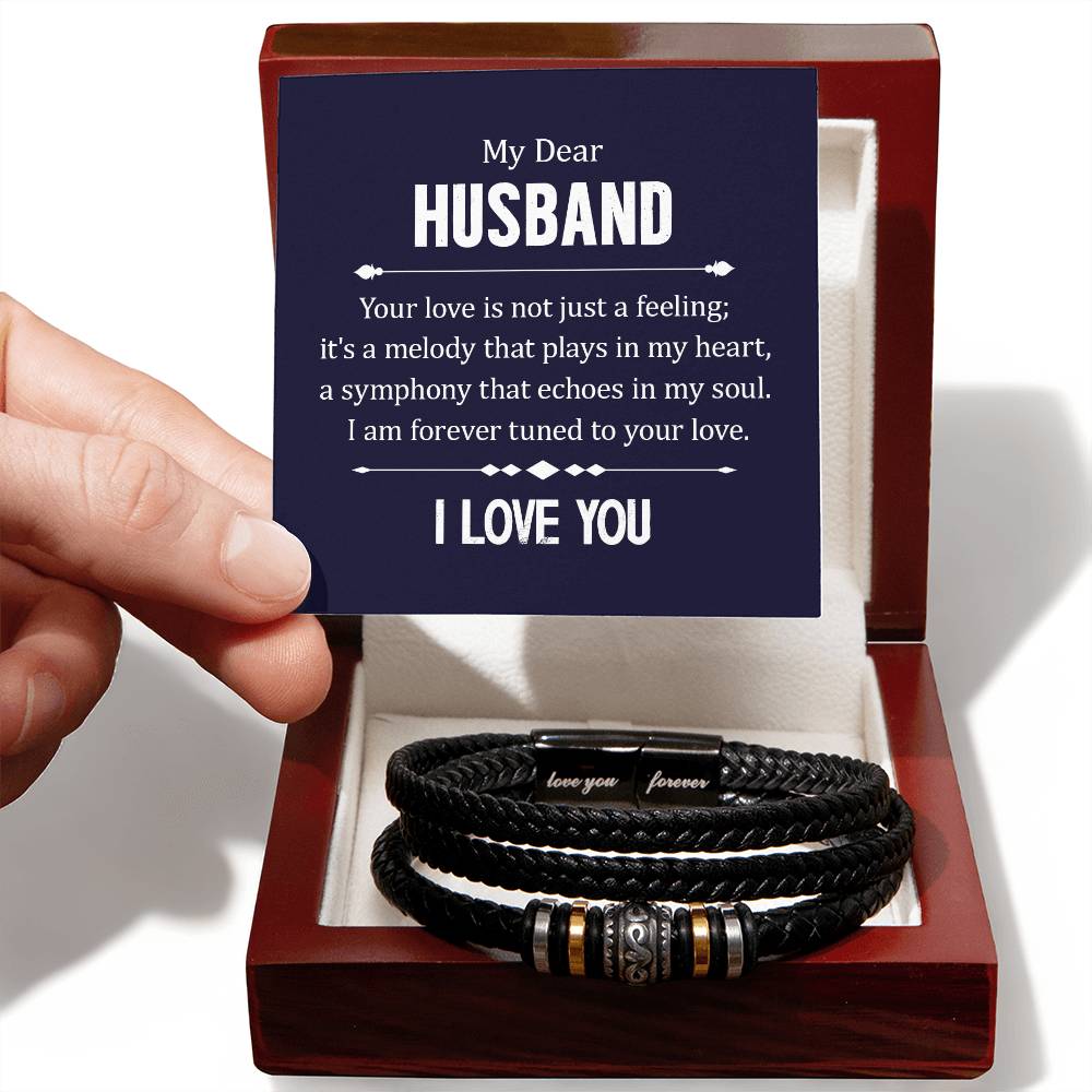 Your Love is not Just a Feeling -Means Leather Bracelet