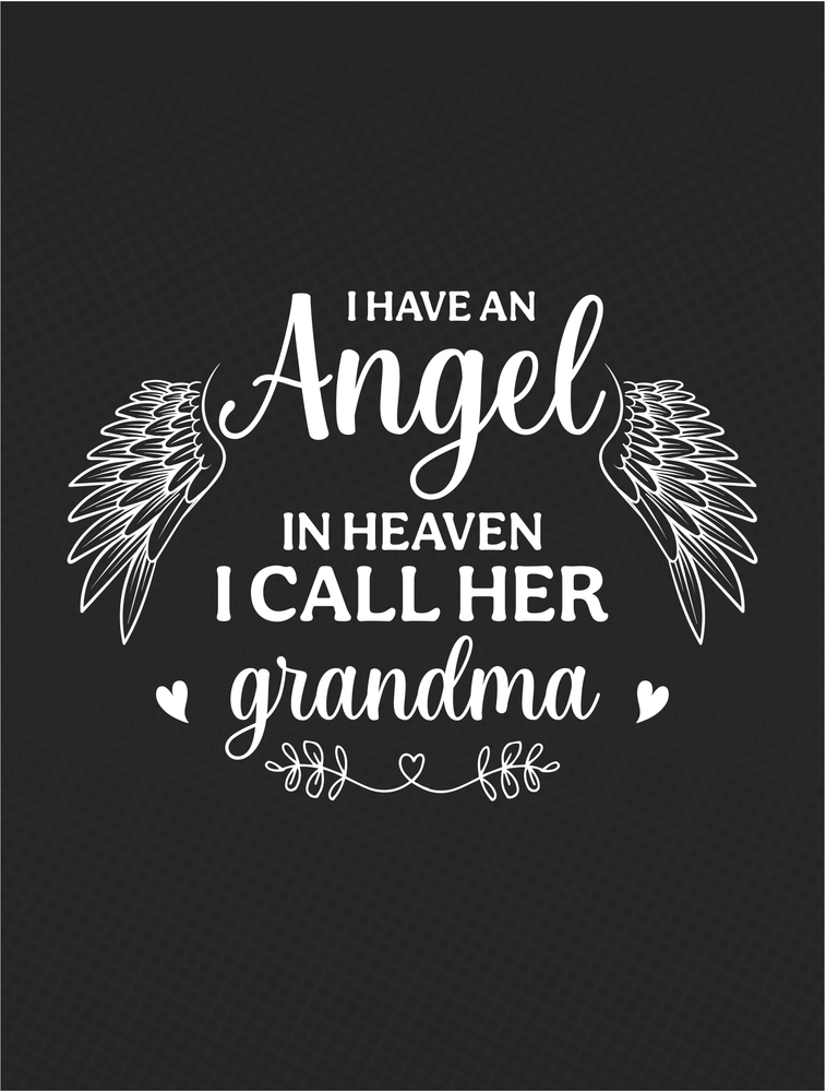 I Have an Angel in Heaven I all Her Grandma Coral Fleece 