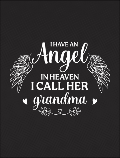 I Have an Angel in Heaven I all Her Grandma Coral Fleece 