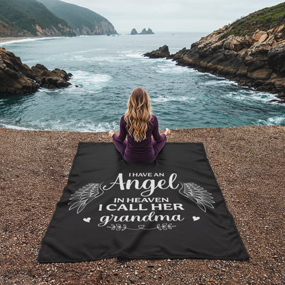 I Have an Angel in Heaven I all Her Grandma Coral Fleece 