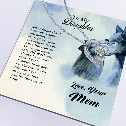 Old Wolf -Forever Love Necklace