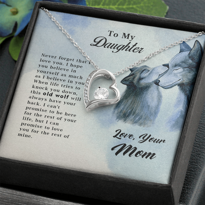 Old Wolf -Forever Love Necklace