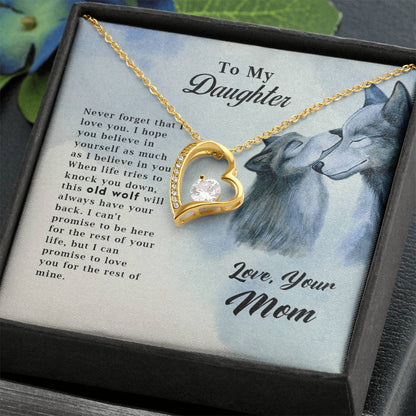 Old Wolf -Forever Love Necklace