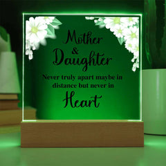 To My Daughter Distance Acrylic Square