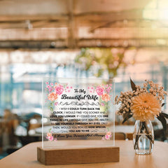 To My Beautiful Wife Acrylic Square