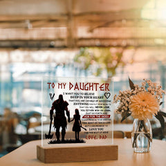To My Daughter Skies Acrylic Square