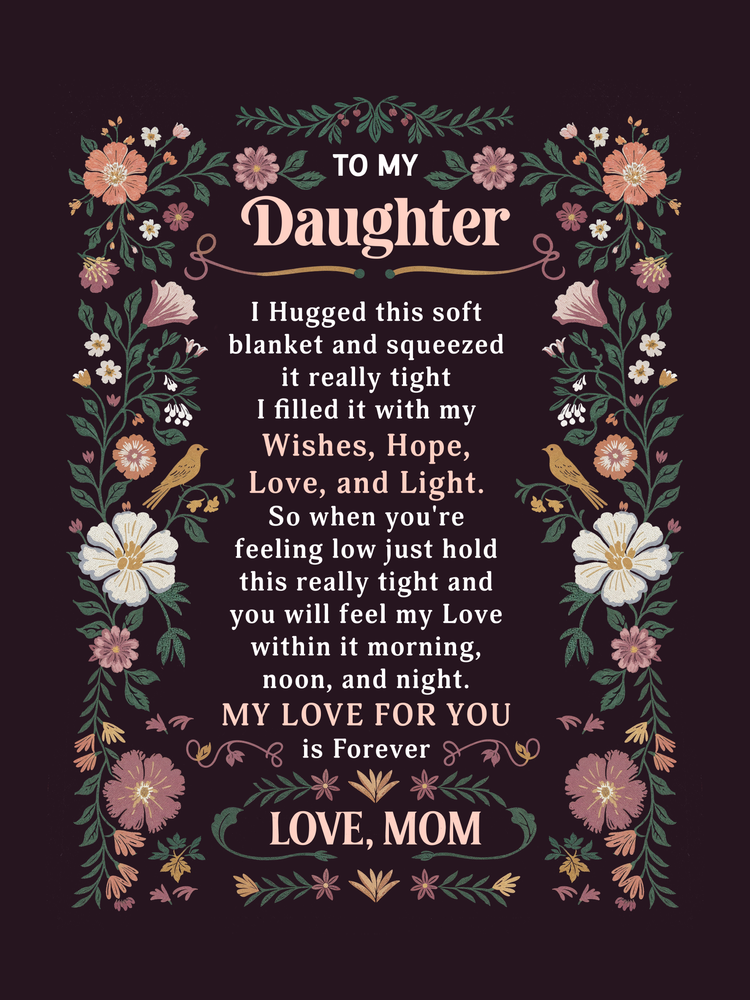 To My Daughter -Heirloom Blanket
